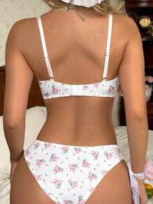 CottageSlumber 2pcs/Set Women's Underwire Bra Set - Multicolor - View 2