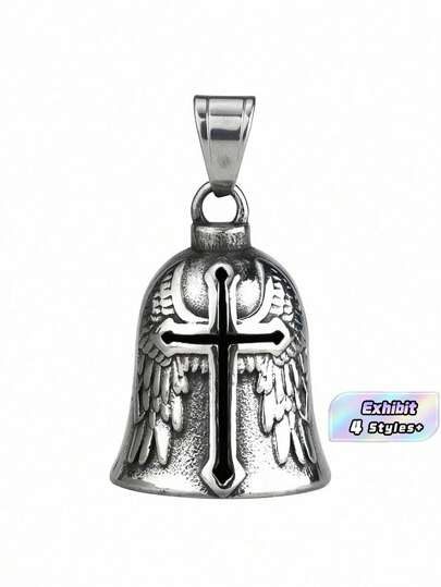 1 pieza Diseño vintage 3D de campana de protección de motocicleta, diseño retro de alas, encanto de ciclista de buena suerte, estilo punk alloy, flores del Día de la Madre para hombres, regalos personalizados para mamá, ideas del último minuto, regalo del día de madre, tarjetas hechas a mano para , mejores regalos del dia de mamá por debajo de $50