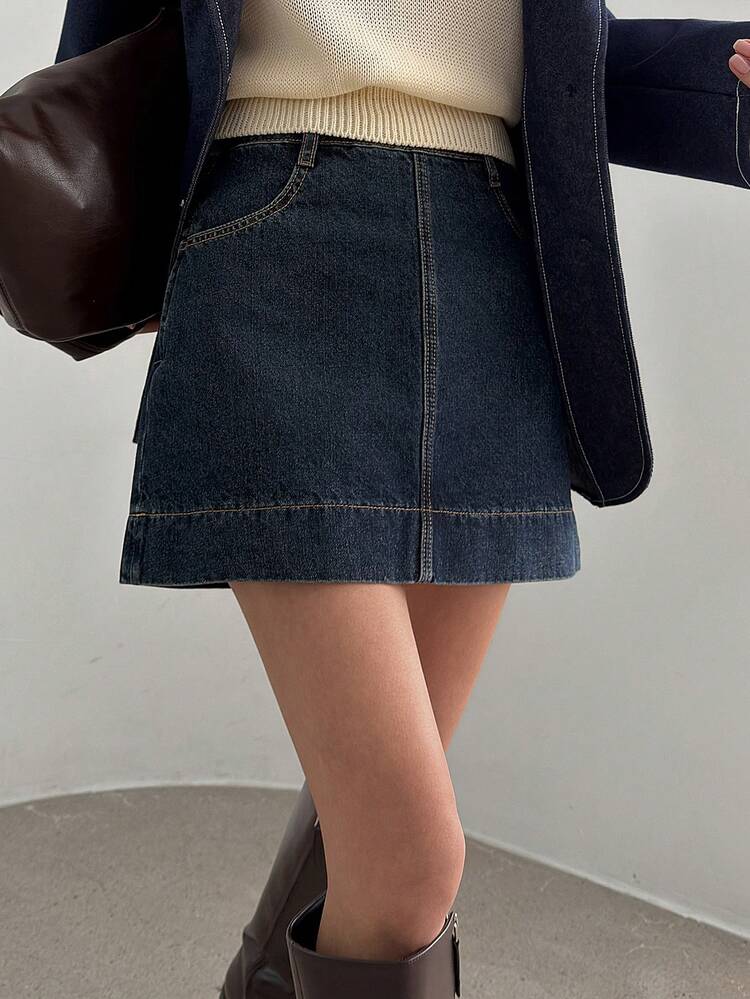 Women's Summer Straight Casual Denim Mini Skirt