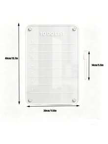 Zazumi 1pc Magnetic Refrigerator Message Board, Dry Erase Note Pad For Fridge, Reusable Magnetic Memo Board For Kitchen, Office, Home, To Do List, Grocery List, Schedule Planner, Whiteboard Sticker - multicolor - View 11