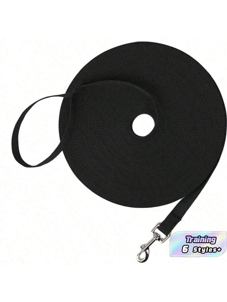 1PC Dog/Puppy Obedience Recall Training Agility Lead - 5m/9m/15m Training Leash - Great For Training - Black - View 1