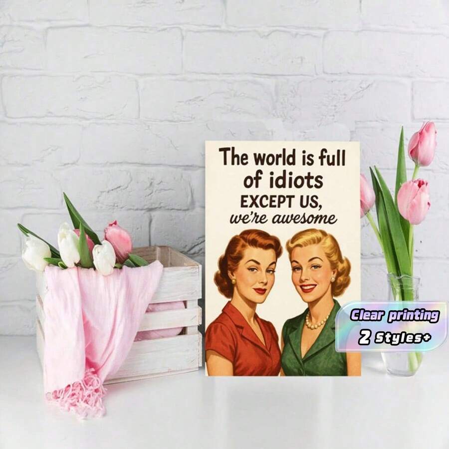 1 Women's Birthday Card Featuring A Fun "Everywhere In The World" Design, Perfect For A Close Female Friend - View 1