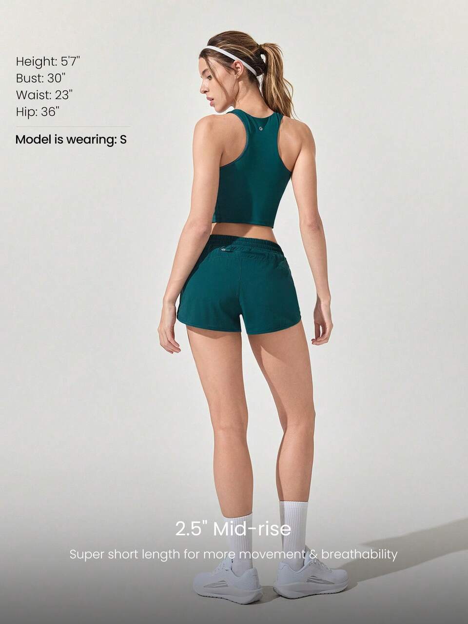 2.11" RefreshRun VitalSwift Ultralight Sweat-Wicking Mid-Rise Adjustable Reflective Running Shorts With Built-In Underwear Zip Pocket Workout Spring