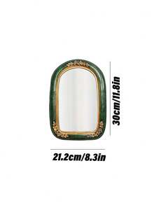 Cirelle 1Pc S/M Wall Hanging Mirror, European Style Resin Mirror, INS Style Mirror, Resin Ornament, Wedding Ceremony Wedding Photo Mirror, Wall Decoration - multicolor - View 3