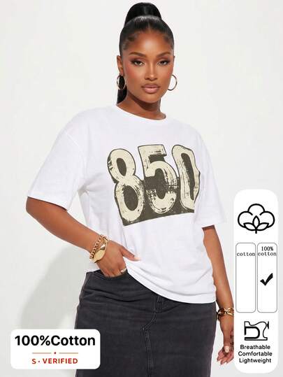 Elaire Anewsta White Round Neck Casual Short Sleeve T-Shirt, Suitable For Spring To Summer Holiday Outfit