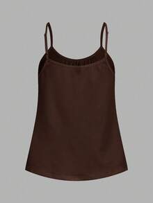 SHEIN EZwear 3 chiếc áo hai dây dáng rộng xếp ly dành cho nữ, có dây đeo điều chỉnh được, thích hợp cho mùa xuân và mùa hè. - Nhiều màu - Xem 8