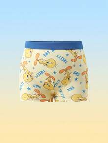 SHEIN 5pcs/Pack Young Boy Cute Cartoon Print Comfortable Boxer Briefs - Multicolor - View 5