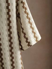 Core Aspect Conjunto de camisa casual de punto jacquard para hombre - Albaricoque - Ver 5