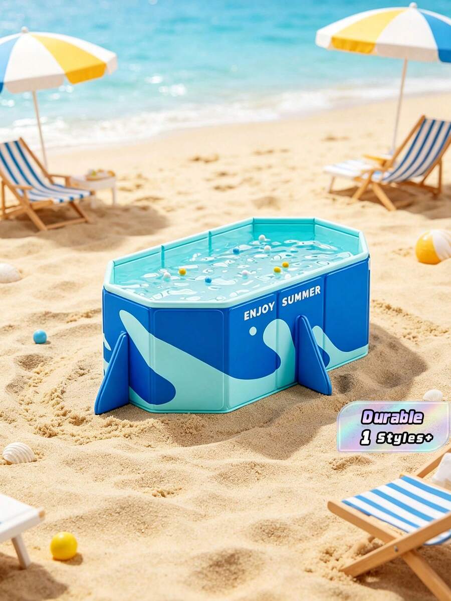 Extra-Large No-Inflate Swimming Pool - PVC, Perfect For Family Fun & Water Play - Folding Swimming Pool - View 1
