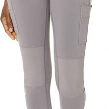 Alo Yoga Leggings HIGH WAIST CARGO Sweat Absorption Breathable Lightweight Solid Good Elasticity Easy To Wash Outdoor Daily Women Purple W5874R - PURPLE DUSK - 紫色 - 查看 1