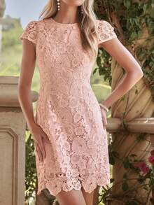 Vestido mini de fiesta con estampado floral para mujer - Multicolor 6 - Ver 4