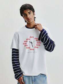 TOKVUE Men's Casual Comfortable Fashionable Graphic Print T-Shirt - White - View 6