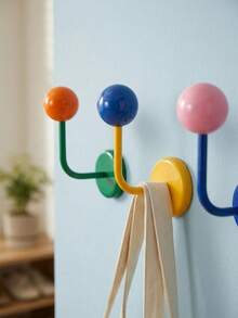 Zazumi Color Magnetic Hook Without Punching, Bathroom, Kitchen, Seamless Suction, Iron Magnetic Adhesive Hook, Wind Color Magnetic Hook - Multicolor - View 4