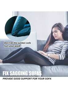 40D High Resilience Square Sofa Cushion, Insert Type Support Pad For Sagging Seat Repair - Grey - View 5