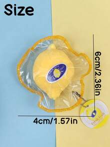 MINKOJA 1 件趣味柠檬榨汁感官玩具 – 新鲜农产品包装风格 – 美观的纹理水果伴侣 – 充满温情的减压礼物 - 彩色 - 查看 4