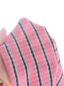 SHEIN Elladie kids 2件套女童条纹提花针织宽松背心短裤套装，适合休闲、度假、运动、夏季穿着 - 粉色 - 查看 6