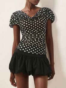 Briarwyn Blusa de mujer con estampado de leopardo de moda, para verano - Multicolor - Ver 3