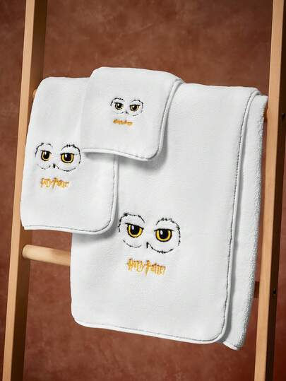 HARRY POTTER X SHEIN 1 pièce Éponge de dessin animé, serviette de bain imprimée, serviette de plage, peut être utilisée à la plage, serviette de natation