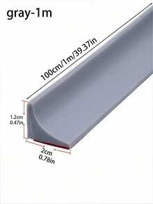 1pc Thick Silicone Waterproof Bathroom Sealing Strip, Shower Water Barrier, Toilet Sealing Strip, Countertop Sink Guard, Floor Water Retention System, Easy To Install Wet And Dry Separation Barrier - multicolor - View 11