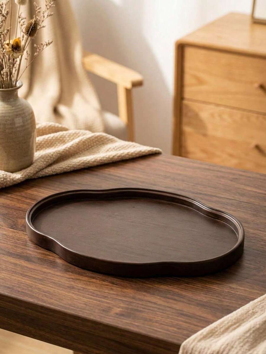 Cirelle 1 buah Baki Multifungsi Praktis - Bentuk Asimetris Retro dengan Tutup, Baki Teh, Cocok untuk Dekorasi Rumah, Kantor, Hotel, atau Hadiah, Terutama untuk Ruang Tamu, Kamar Tidur, atau Acara Pesta Teh. Aksesori Pesta Teh | Baki Dekoratif, Baki Teh. - MultiWarna - View 1