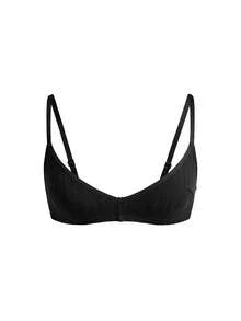 Ocili 3件/包 100%纯棉罗纹舒适基础款简约内衣，EasyComfort ChicAutumnCasual 女士文胸 - 彩色 - 查看 5