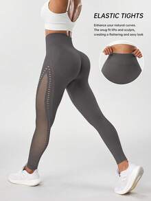 Gameset SHEIN Sport Legging Yoga Olahraga Wanita - Grey - View 1