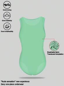 DrisQ DrisQ Men's Solid Color Round Neck Casual Versatile Daily Wear Jumpsuit - Green - View 2