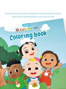CoComelon X SHEIN 20 Pages Graffiti Coloring Book, Hand-Drawn Creative Coloring Book, Marker Graffiti Enlightenment Coloring Book - Multicolor - View 5
