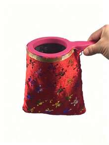 superFUNNYmarket 1 pieza Bolsa mágica vacía, bolsa mágica de aparecer y desaparecer, bolsa de terciopelo rojo con estrellas con compartimento oculto, disponible en tamaños grande/pequeño, fácil de usar para magos principiantes, perfecto para espectáculos, fiestas de cumpleaños y concursos de talentos, ideal para actuaciones mágicas y actividades en el aula, incluye accesorios opcionales de flores de colores, ligero y duradero, excelente para crear momentos divertidos y sorprendentes - Multicolor - Ver 8