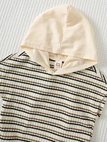 Cozy Pixies Bộ quần áo 2 món cho bé trai, áo thun và quần short kẻ sọc, chất liệu vải dệt kim mềm mại, đa năng, thích hợp mặc hàng ngày, đi chơi, du lịch, đi học và ở nhà. - Nhiều màu - Xem 4