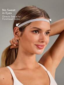 OutZeal Diadema deportiva delgada gris y morada - Multicolor - Ver 2