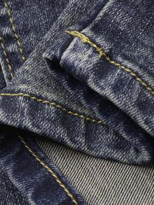 FRIFUL Chân váy denim nữ kiểu dáng thường ngày, đa năng, có túi xéo và lớp lót, thích hợp cho mùa hè. - Màu xanh lam - Xem 8
