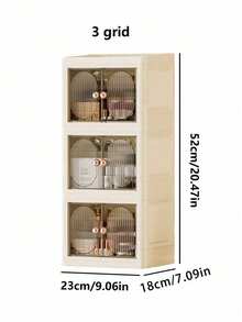1pc Cosmetics Storage Box Household Luxury Desktop Dresser Skin Care Product Storage Box Facial Mask Dust Proof Drawer Sorting Cabinet Storage Rack - Multicolor - View 20