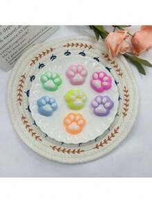 POKOJA LAND 2/5/10/15/20/30/40/50/60Pcs Squeeze Toy, Stress Relief, Handmade Taba Mini Cat Claw Silicone Squeeze Toy X Mini Cat Claw Mini Claw Fidget Toy, Anxiety And Relaxation,Cute Kawaii Flattening Toys,Birthday Gifts, Gift Box Fillers, Party Small Gifts - Multicolor - View 11