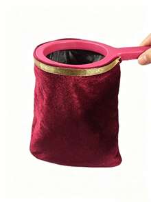 superFUNNYmarket 1 pieza Bolsa mágica vacía, bolsa mágica de aparecer y desaparecer, bolsa de terciopelo rojo con estrellas con compartimento oculto, disponible en tamaños grande/pequeño, fácil de usar para magos principiantes, perfecto para espectáculos, fiestas de cumpleaños y concursos de talentos, ideal para actuaciones mágicas y actividades en el aula, incluye accesorios opcionales de flores de colores, ligero y duradero, excelente para crear momentos divertidos y sorprendentes - Multicolor - Ver 7