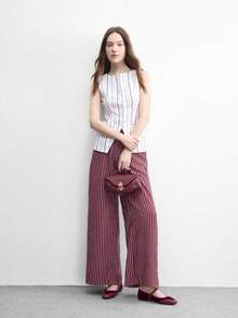 CUCCOO BIZCHIC 简约大方时尚百搭休闲通勤女式平底鞋 - 暗紅色 - 查看 8