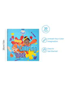 Blippi X SHEIN 20 Pages Graffiti Coloring Book, Hand-Drawn Creative Coloring Book, Marker Graffiti Enlightenment Coloring Book - Multicolor - View 4