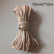1pcs 10m Natural Sisal Rope, Heavy Duty Thick Twine ,Premium Quality Jute Rope ,For Cat Scratcher Post Tree, Garden, Binding, Crafts Packing Material, Home Decorating - Multicolor - View 15