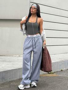 SHEIN Velisys Bộ 3 món đồ thể thao yoga không đường may dành cho nữ, áo tập thể dục không gọng, áo ba lỗ thể thao chéo, đồ lót chạy bộ. - Nhiều màu - Xem 8