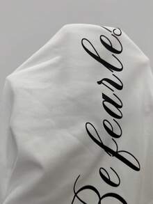 Coolane 女款夏季黑白配色缺口領街頭風 Y2K 時尚休閒彈性印花修身 T-shirt 上衣，適合夜生活外訪 - 白色 - 查看 7