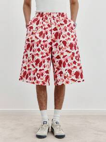 TOKVUE Men's All-Over Print Casual Versatile Daily Wear Shorts - Pink - View 1