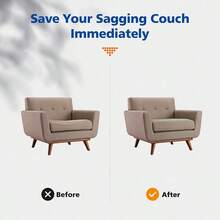 Gray 50cm Trapezoid Sofa Foam Cushion, High Density Firm Support Pad, Vacuum Packed Couch Seat Cushion For Living Room - Grey - View 2