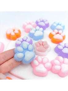 POKOJA LAND 2/5/10/15/20/30/40/50/60Pcs Squeeze Toy, Stress Relief, Handmade Taba Mini Cat Claw Silicone Squeeze Toy X Mini Cat Claw Mini Claw Fidget Toy, Anxiety And Relaxation,Cute Kawaii Flattening Toys,Birthday Gifts, Gift Box Fillers, Party Small Gifts - Multicolor - View 10