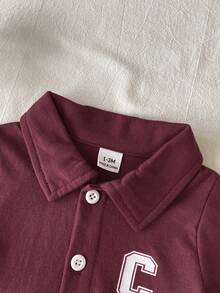 SHEIN Conjunto de bebé con polo de manga corta y bloques de color - Multicolor - Ver 5