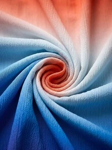Đầm không tay cổ yếm ombre cho bé gái, chất liệu mềm mại chuyển màu từ cam ấm sang trắng tinh khiết rồi xanh đậm, thiết kế nhiều lớp, eo khoét, cạp chun co giãn tốt, thích hợp cho kỳ nghỉ biển, dạo chơi ven biển, dã ngoại mùa hè, chất liệu nhẹ, thời trang xuân/hè 2026. - Nhiều màu - Xem 5