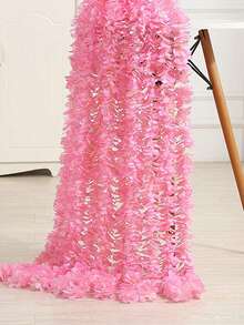 1/3/5/10Pcs Artificial Hydrangea Cherry Blossom Vine Garland Silk Faux Floral Hanging Vine Decorative For Valentine's Day Gift Home Decor Dining Table Bedroom Wedding Venue Outdoor Garden New Year Must Have - Multicolor - View 6