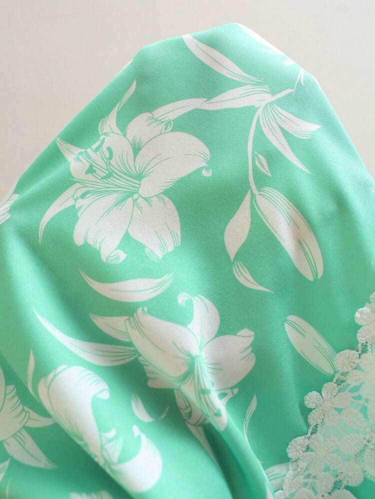 Plus Size V-Neck Floral Print Halter Tank Top, Casual For Vacation,Vacation Outfits Woman Summer Outfits For Women Office Wear, Vacation Outfits Woman, Summer Outfits For Women Festival Boho,Holiday Outfit Beach Outfits For Women