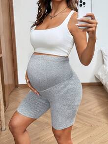 SHEIN Bộ 2 quần short bầu điều chỉnh eo, kiểu dáng thường ngày. - Xám - Xem 7