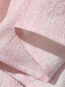 Livesso Áo camisole nữ xếp ly jacquard thời trang, đa năng, thích hợp mặc hàng ngày. - Hồng - Xem 9