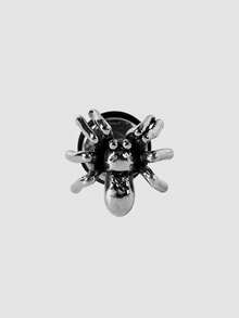 MortiRose 4PCS Gothic Style Earrings Punk Disc Studs Cartilage Earrings Dangle Stud  Skull  Helix Ear Tragus Piercing Body Jewelry,Goth/Gothic/Punk/Grunge/Dark Gothic,Streetwear,Summer/Festival/Prom/Party,Vintage - Steel color - View 9